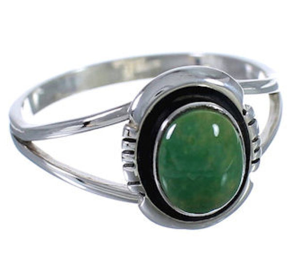 Silver Turquoise Southwest Jewelry Ring Size 6-3/4 TX41762